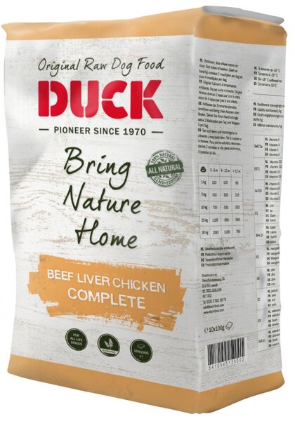 duckfood kompleet rund/lever/kip