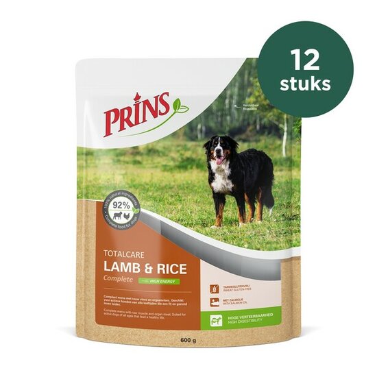 Prins TotalCare Lamb &amp; Rice 12 &times; 600 g